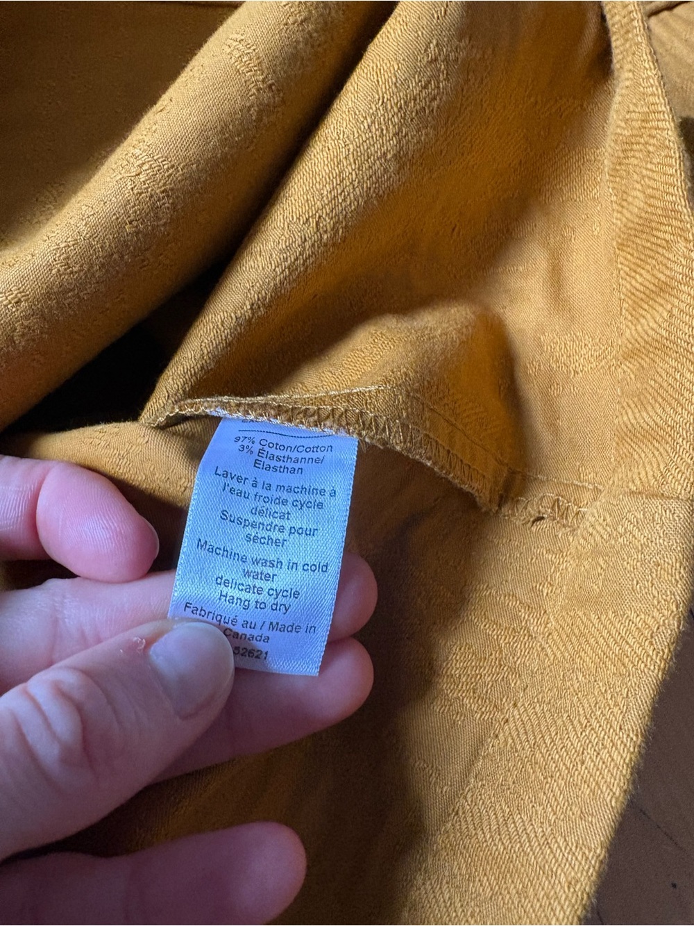 Melow Sz 10 Agave Mustard Yellow Cut Out Knee Length Cotton Dress - Picture 11 of 11
